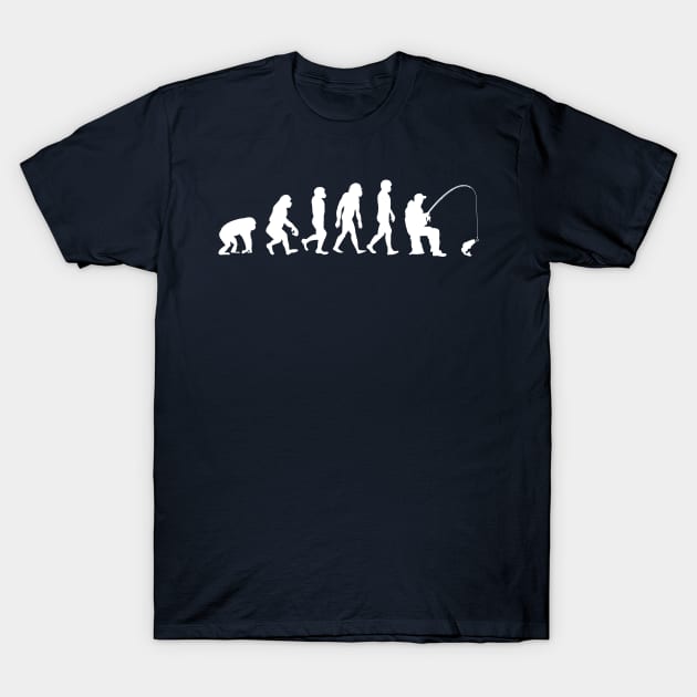 Fishing Evolution l Sitting Fisherman gift T-Shirt by Shirtbubble